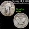 Group of 3 1926-p, 1928-d, 1928-s Standing Liberty Quarter 25c