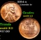 1954-s Lincoln Cent 1c Grades GEM+ Unc RD