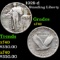 1920-d Standing Liberty Quarter 25c Grades xf