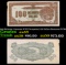 1942 Malaysia (Japanese WWII Occupation) 100 Dollars Banknote P#?M9 Grades Select AU