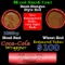 Mixed small cents 1c orig shotgun roll, 1925-p Lincoln Cent, Wheat Cent other end, Coca Cola Brandt