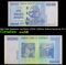 2007-2008 Zimbabwe 3rd Dollar (ZWR) 1 Million Dollars Banknote P# 77 Grades Choice AU/BU Slider