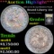 ***Auction Highlight*** 1853 arrow & rays Seated Liberty Quarter Rainbwo Toned 25c Graded Select+ Un
