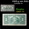 1937 Canada 1 Dollar Banknote P# 58e, Sig. Coyne & Towers Grades vf++