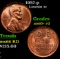 1957-p Lincoln Cent 1c Grades Gem+ Unc RD