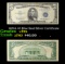 1953A $5 Blue Seal Silver Certificate Grades vf++
