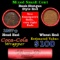 Mixed small cents 1c orig shotgun roll, 1927-p Lincoln Cent, Wheat Cent other end, Coca Cola Brandt