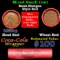 Mixed small cents 1c orig shotgun roll, 1928-p Lincoln Cent, Wheat Cent other end, Coca Cola Brandt