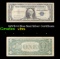 1957B $1 Blue Seal Silver Certificate Grades vf+