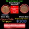 Mixed small cents 1c orig shotgun roll, 1942-p Lincoln Cent, Wheat Cent other end, Coca Cola Brandt