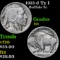 1913-d Ty I Buffalo Nickel 5c Grades f+
