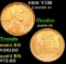 1909 VDB Lincoln Cent 1c Grades Choice Unc RB