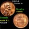 1957-d Lincoln Cent 1c Grades GEM+ Unc RD