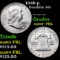 1949-p Franklin Half Dollar 50c Grades Choice Unc+ FBL