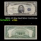 1953A $5 Blue Seal Silver Certificate Grades vf+