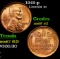 1945-p Lincoln Cent 1c Grades GEM++ Unc RD