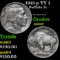 1913-p TY I Buffalo Nickel 5c Grades Choice+ Unc