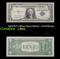 1957B $1 Blue Seal Silver Certificate Grades vf+