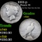1921-p Peace Dollar $1 Grades vf+
