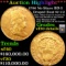 ***Auction Highlight*** 1796 No Stars Draped Bust Gold Quarter Eagle $2 1/2 BD-2 Graded vf30 details