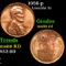 1958-p Lincoln Cent 1c Grades GEM+ Unc RD