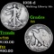 1938-d Walking Liberty Half Dollar 50c Grades f+