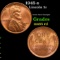 1945-s Lincoln Cent 1c Grades GEM Unc RD