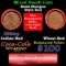 Mixed small cents 1c orig shotgun roll, 1944-p Lincoln Cent, Wheat Cent other end, Coca Cola Brandt