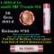 Shotgun Lincoln 1c roll, 1982-d 50 pcs Brandt 50c Wrapper.