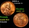 1955-s Lincoln Cent 1c Grades Gem+ Unc RD