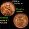 1936-p Lincoln Cent 1c Grades GEM+ Unc RD