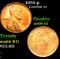 1955-p Lincoln Cent 1c Grades GEM+ Unc RD