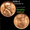 1958-d Lincoln Cent 1c Grades GEM Unc RD