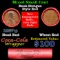 Mixed small cents 1c orig shotgun roll, 1927-p Lincoln Cent, Wheat Cent other end, Coca Cola Brandt