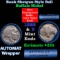 Buffalo Nickel Shotgun Roll in Old Bank Style 'Abbott Coin Counter AutoMat' Wrapper 1928 & p Mint En