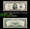 1953A $5 Blue Seal Silver Certificate Grades vf+