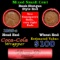 Mixed small cents 1c orig shotgun roll, 1923-p Lincoln Cent, 1906 Indian Cent other end, Coca Cola B