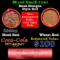 Mixed small cents 1c orig shotgun roll, 1944-p Lincoln Cent, Wheat Cent other end, Coca Cola Brandt