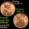 1944-p Lincoln Cent 1c Grades GEM++ RD