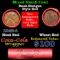 Mixed small cents 1c orig shotgun roll, 1942-d Lincoln Cent, Wheat Cent other end, Coca Cola Brandt