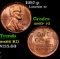 1957-p Lincoln Cent 1c Grades Gem+ Unc RD