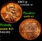 1967-p Lincoln Cent 1c Grades GEM+ Unc RD