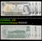 4x Consecutive 1969-1975 Canada 1 Dollar Banknotes, All CU! P# 85c, Sig. Crow & Bouey Grades CU