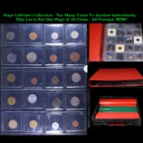 Huge Liifetime Collection - Too Many Coins To Auction Individually - This Lot is For One Page of 20