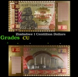Zimbabwe 1 Centillion Dollars Grades CU