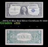 1957A $1 Blue Seal Silver Certificate Fr-1620 Grades vf+