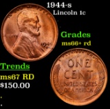1944-s Lincoln Cent 1c Grades GEM++ RD