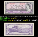 1955-1961 (1954 Issue) Canada 10 Dollars Banknote P# 79a, Sig. Beattie-Coyne Grades Select AU
