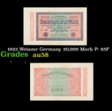 1923 Weiamr Germany 20,000 Mark P: 85F Grades Choice AU/BU Slider