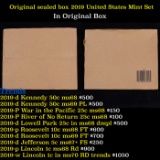 Sealed 2019 United States Mint Set in Original Government Shipped Box, Never Opened! 21 Coins Inside